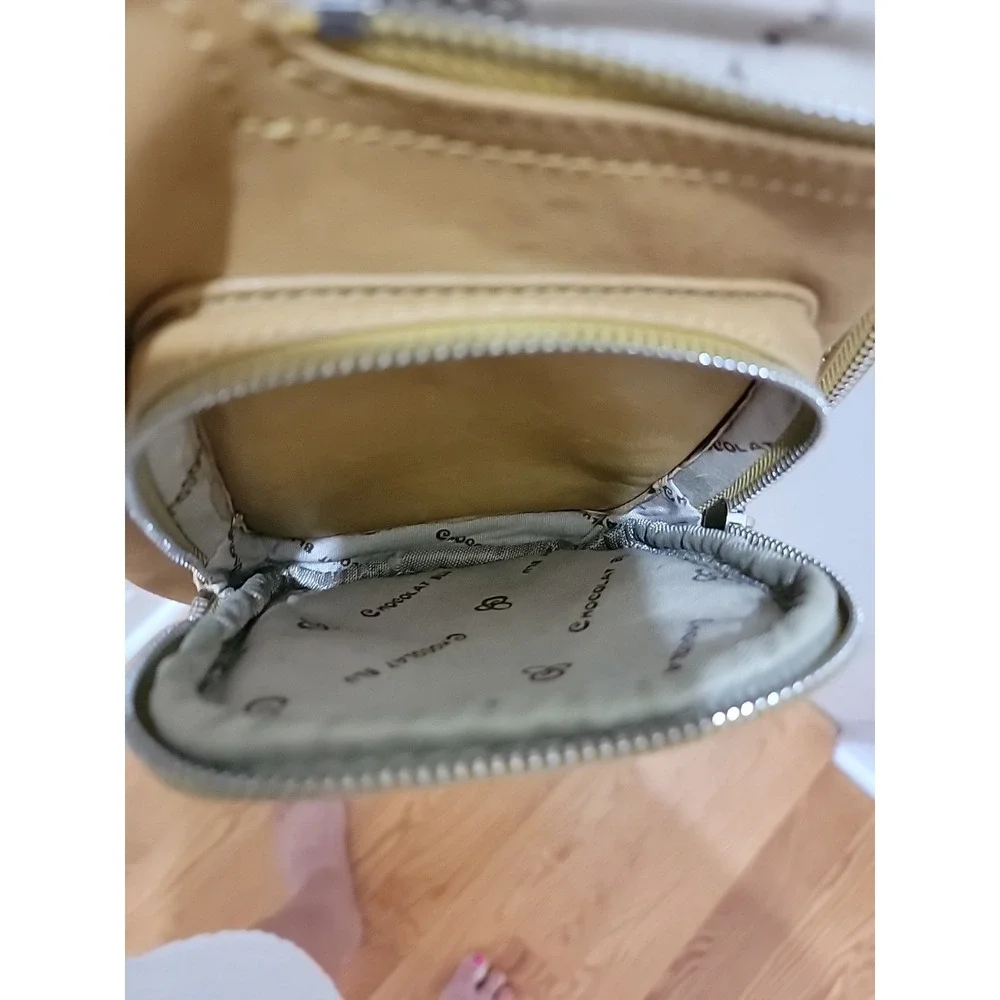 Chocolat Blu Pocket Hobo Bag Genuine Tan Leather Handbag Large Shoulder Purse